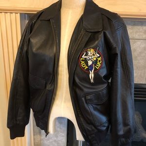 Vintage Lady Luck Leather Jacket